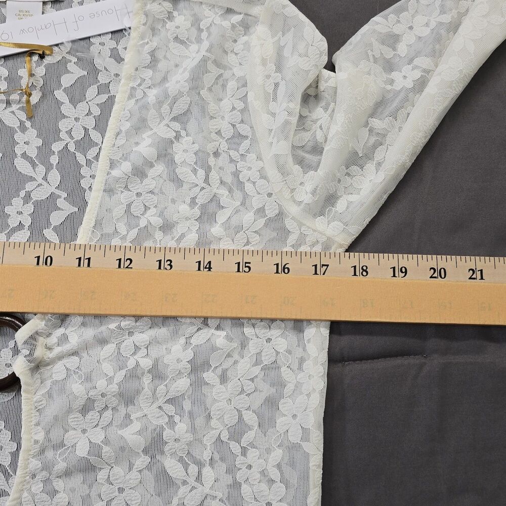 House of Harlow 1960 Bohemian Lace Boho Duster Cover Swim Cover Up White Size XS - Picture 7 of 12